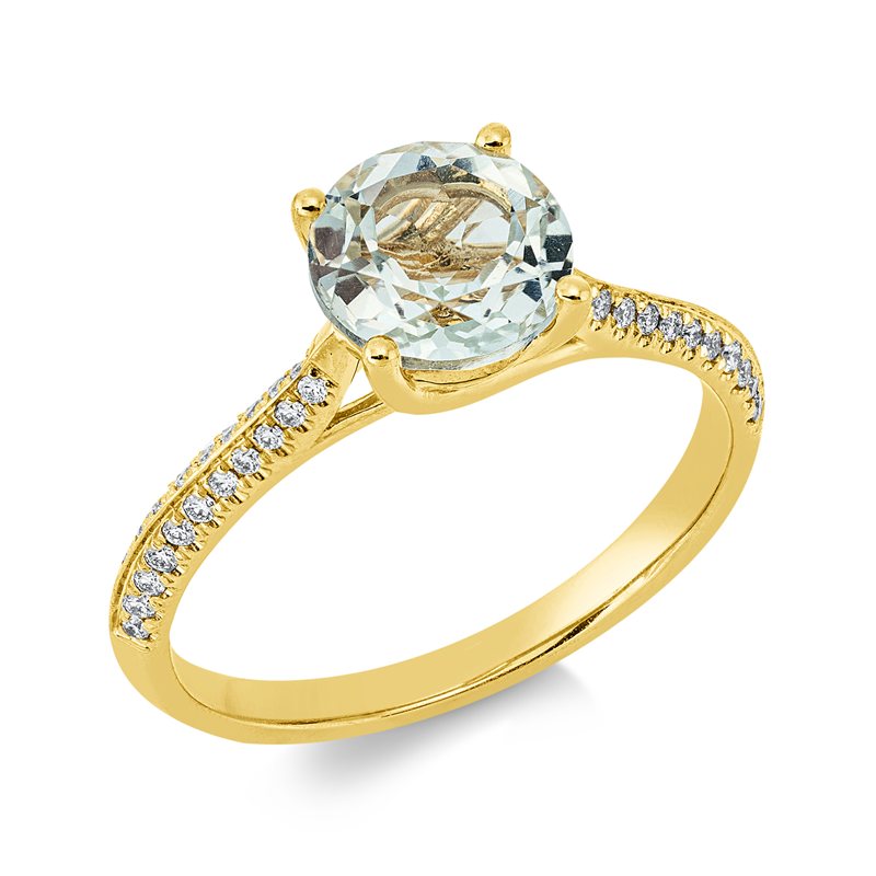Ring 4er-Krappe 18 kt GG