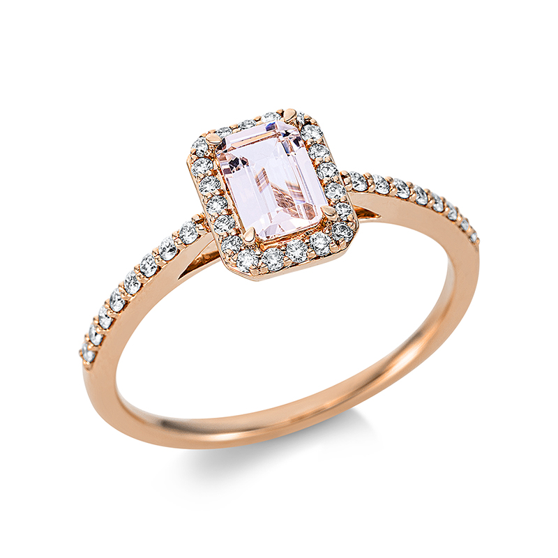Ring 4er-Krappe 18 kt RG