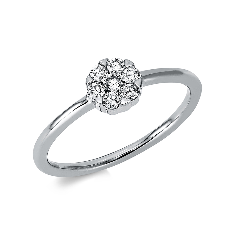 Ring 18 kt WG Kreis