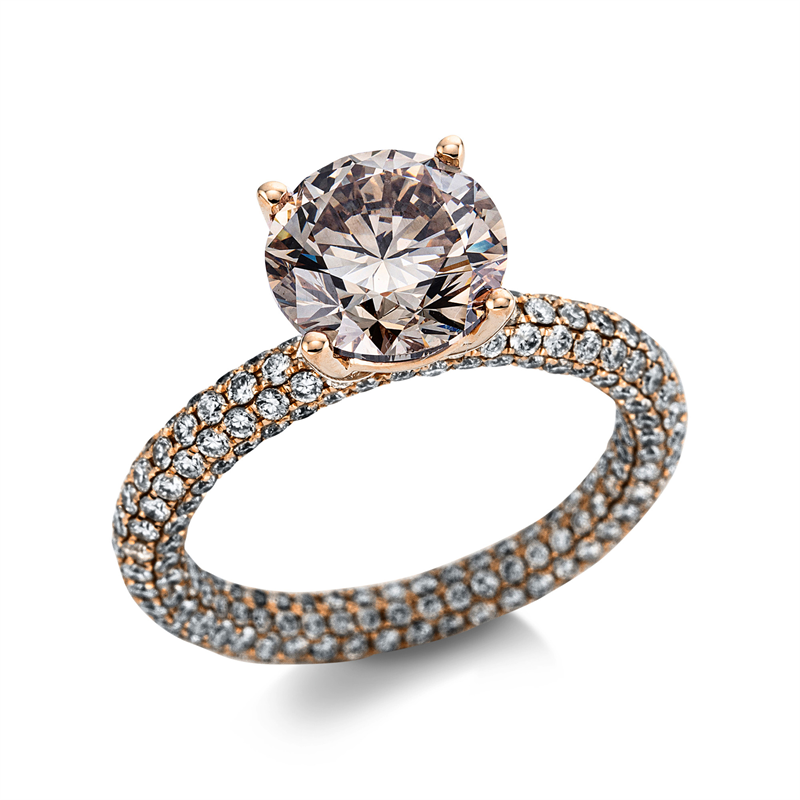 Ring 4er-Krappe 18 kt RG