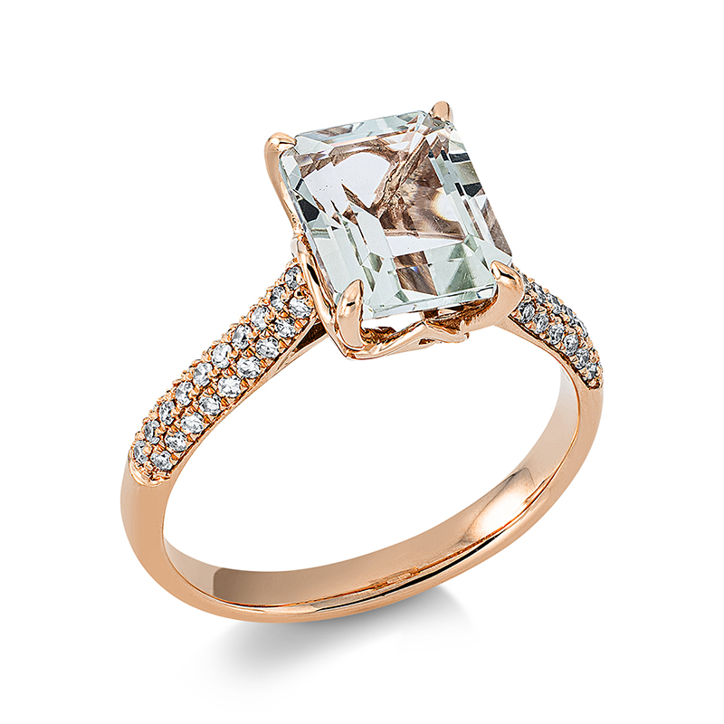 Ring 4er-Krappe 18 kt RG