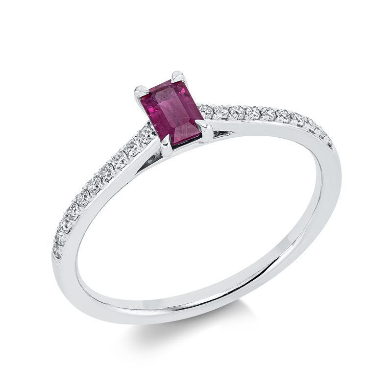 Ring 4er-Krappe 18 kt WG