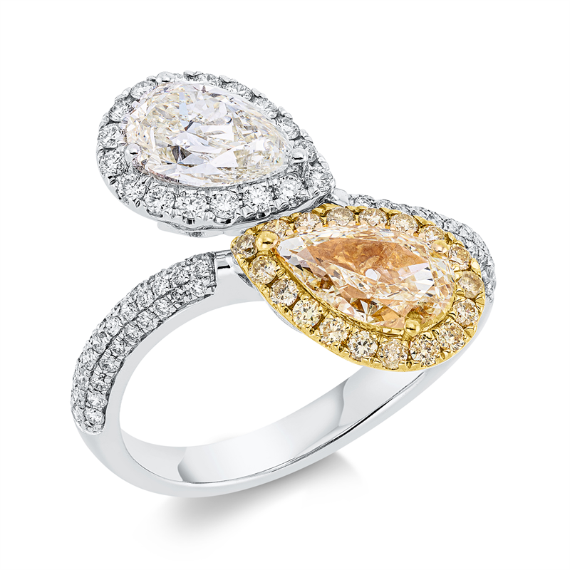 Ring 18 kt WG+GG