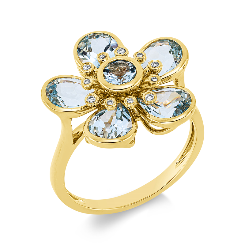 Ring 18 kt GG Blume