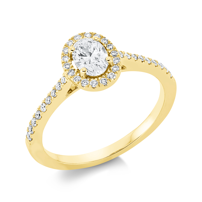 Ring 4er-Krappe 18 kt GG