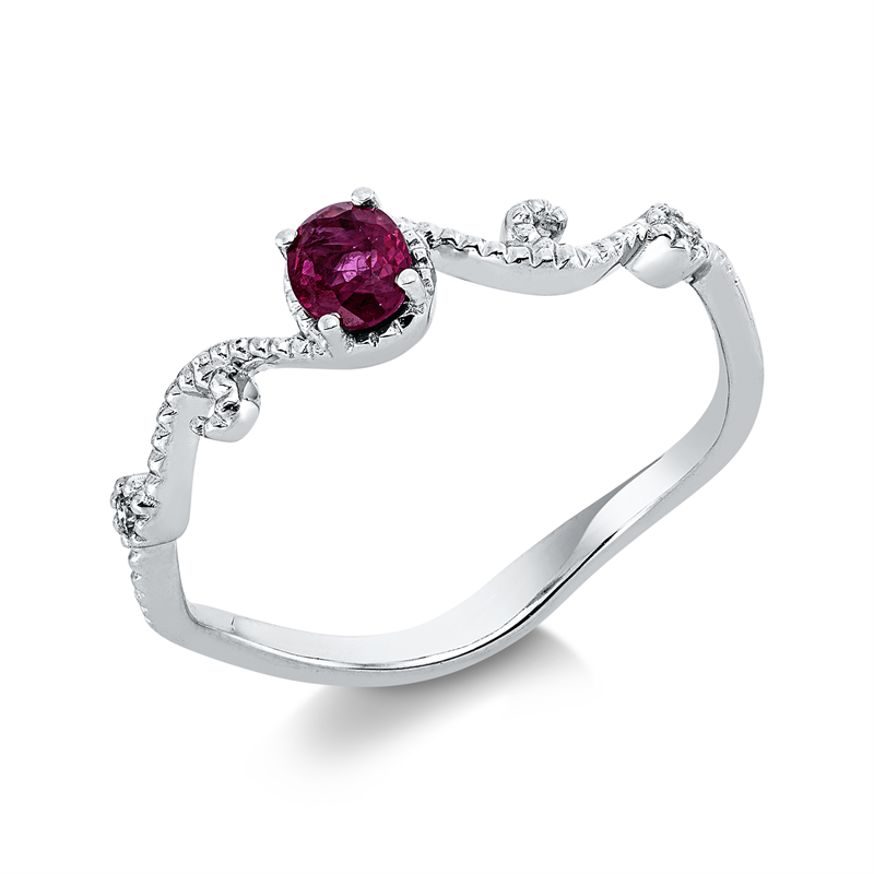 Ring 4er-Krappe 18 kt WG