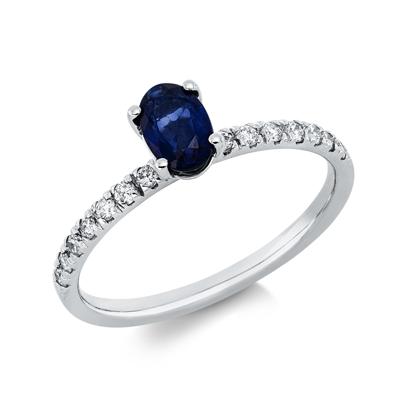 Ring 4er-Krappe 14 kt WG