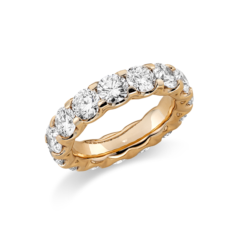 Ring 4er-Krappe 18 kt GG, GIA Premium Edition