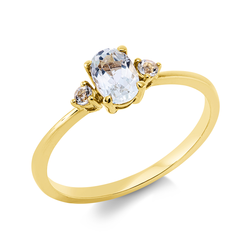Ring 4er-Krappe 18 kt GG