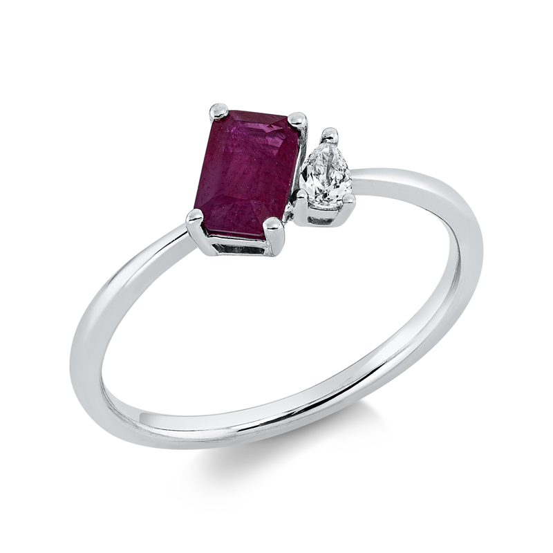 Ring 4er-Krappe 18 kt WG