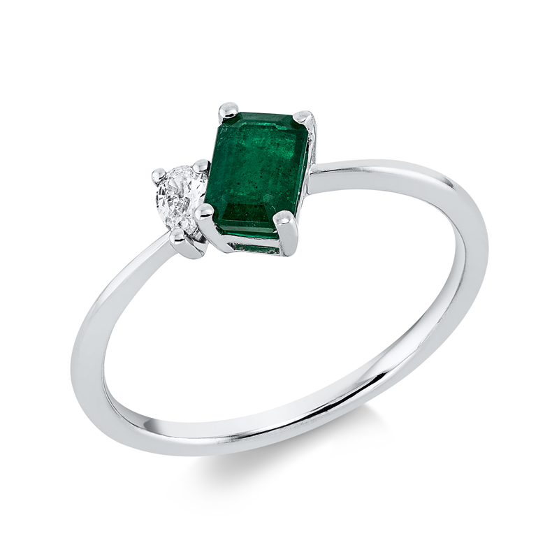 Ring 4er-Krappe 18 kt WG
