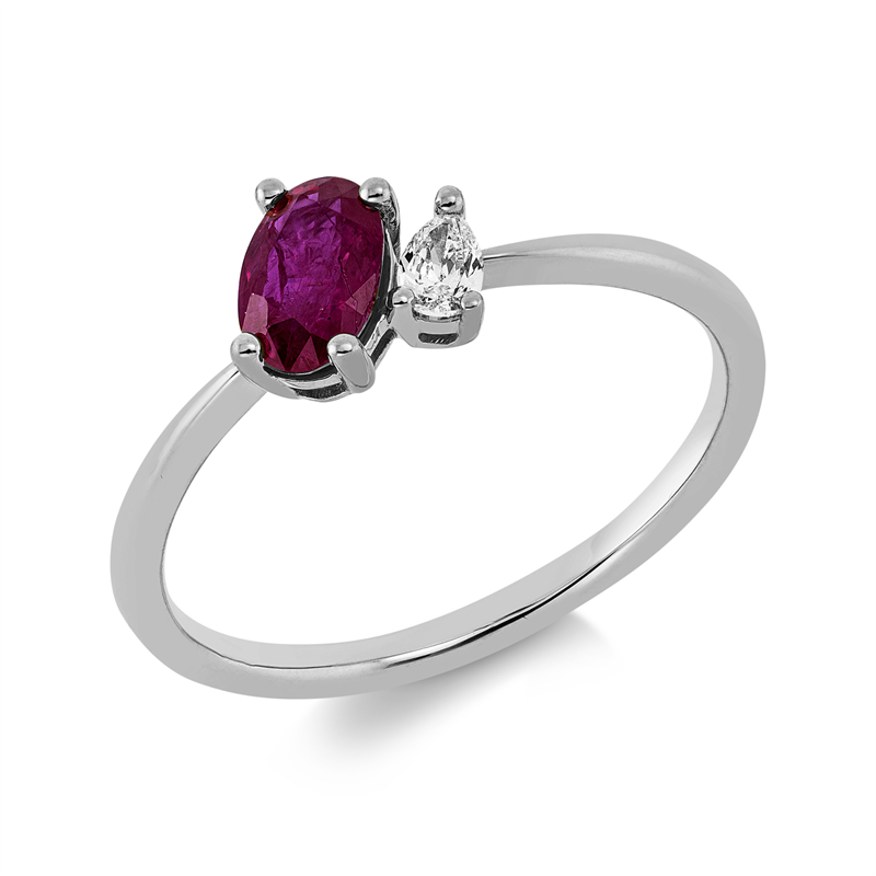 Ring 4er-Krappe 18 kt WG