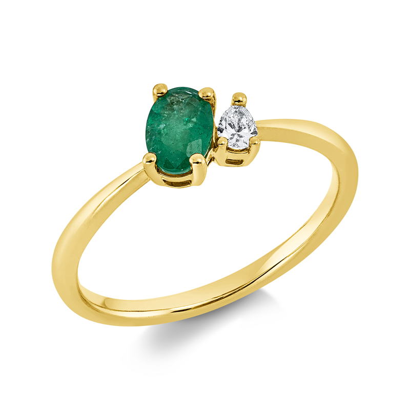 Ring 4er-Krappe 18 kt GG