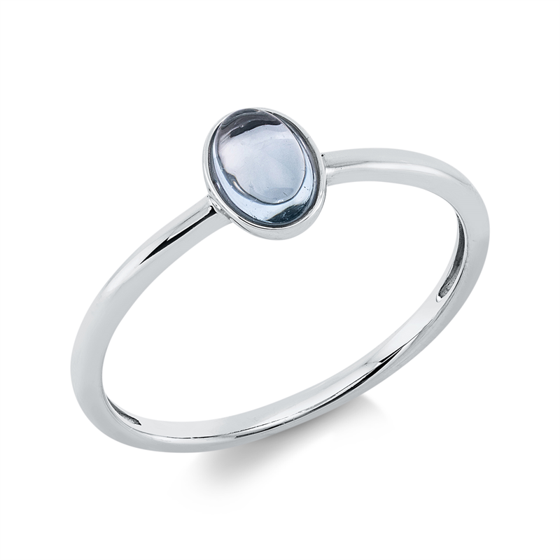 Ring 18 kt WG Oval