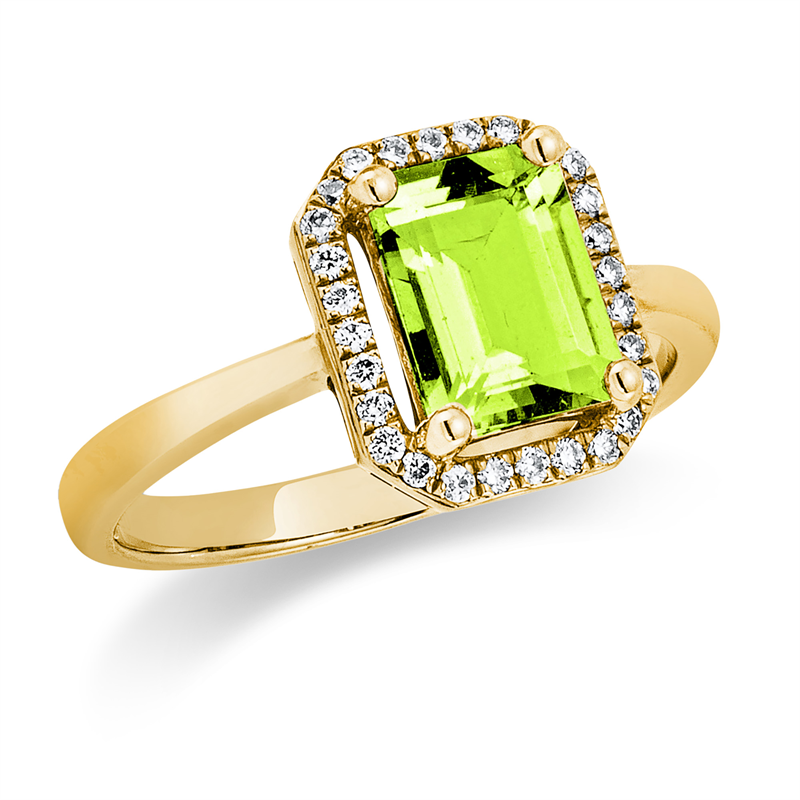 Ring 4er-Krappe 18 kt GG
