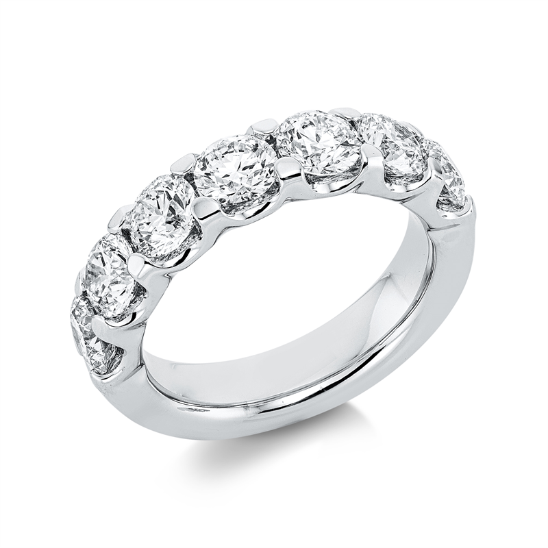 Ring 4er-Krappe 18 kt WG, 7 GIA's