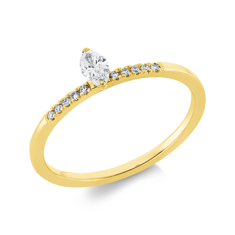 Ring 2er-Krappe 18 kt GG