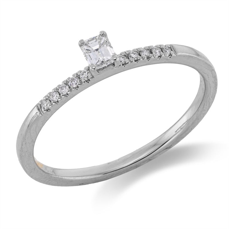 Ring 4er-Krappe 18 kt WG
