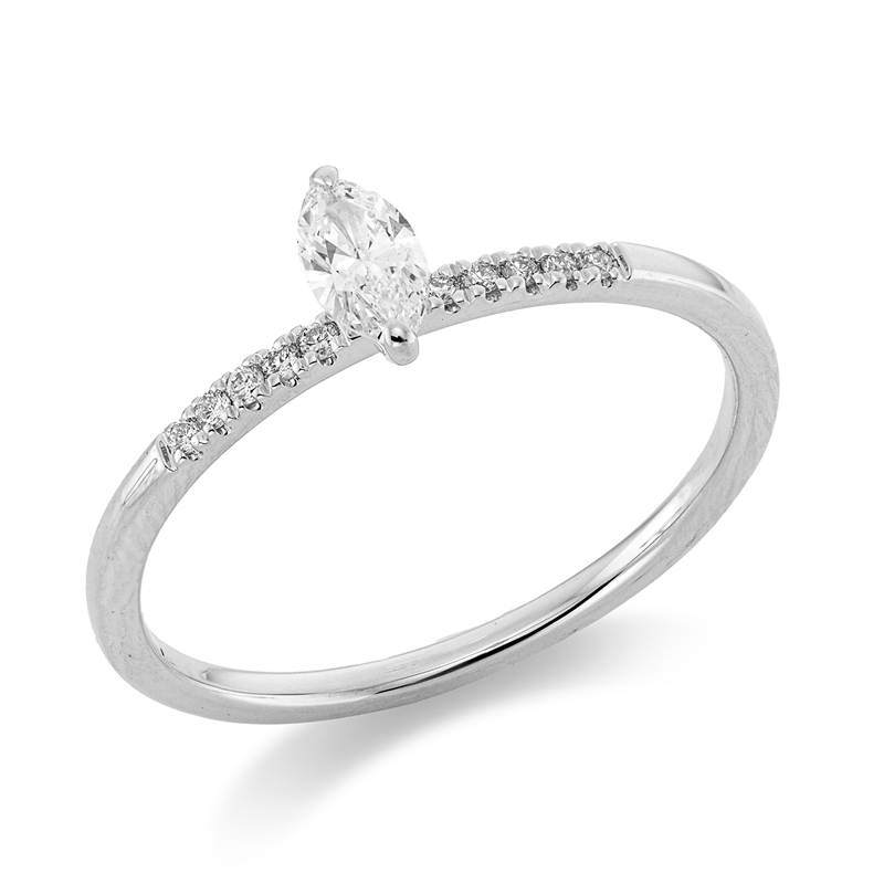 Ring 2er-Krappe 18 kt WG