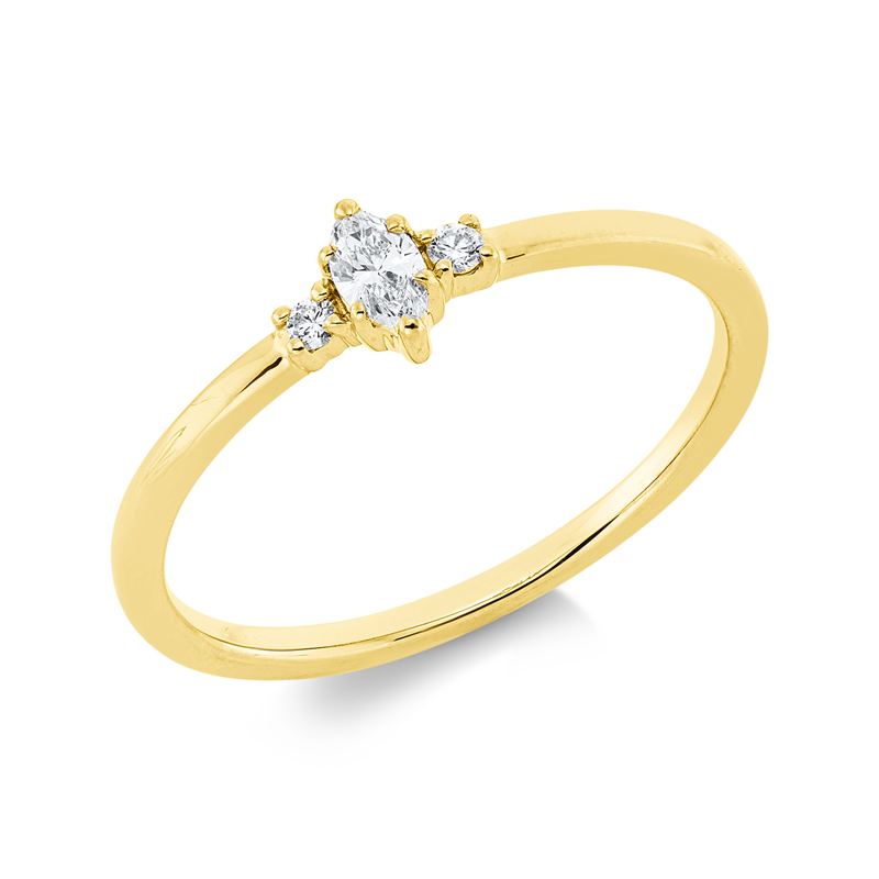 Ring 6er-Krappe 18 kt GG