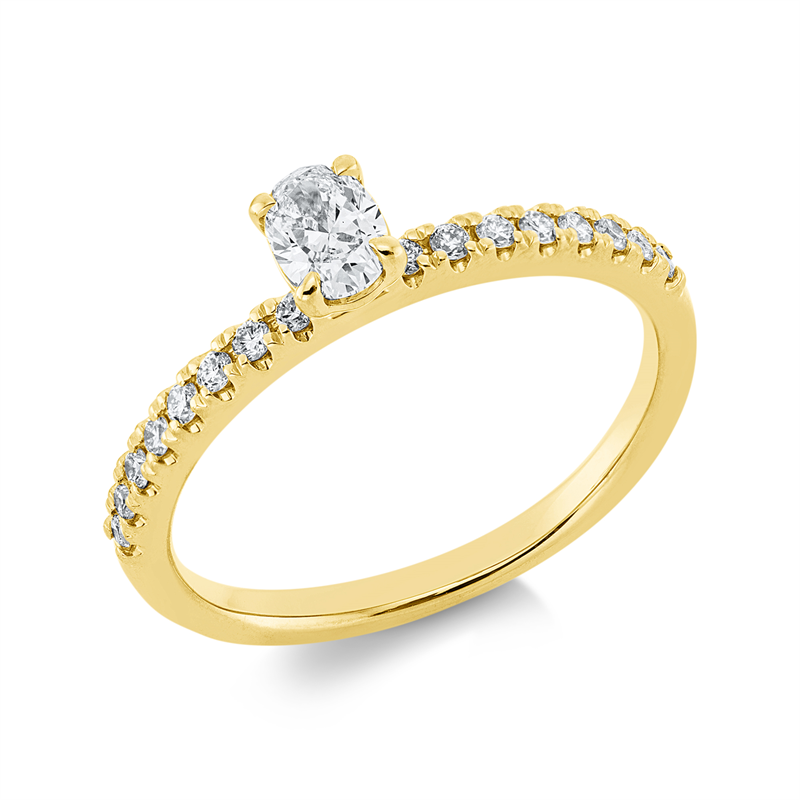 Ring 4er-Krappe 18 kt GG