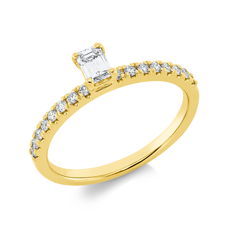 Ring 4er-Krappe 18 kt GG