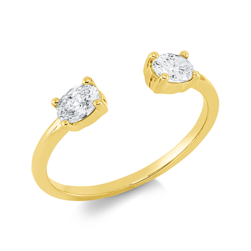 Ring 4er-Krappe 18 kt GG