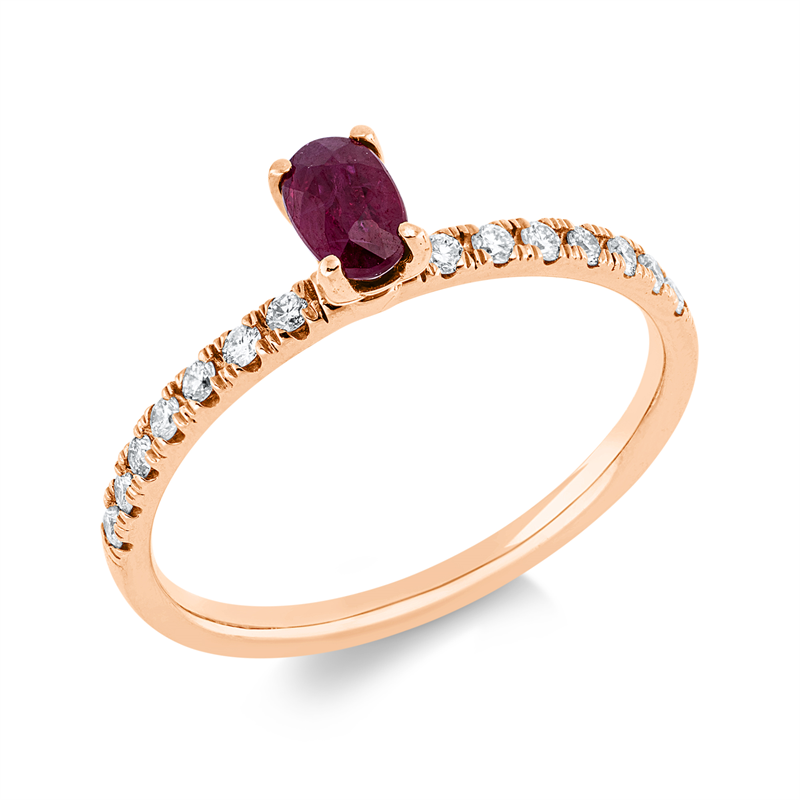 Ring 4er-Krappe 18 kt RG