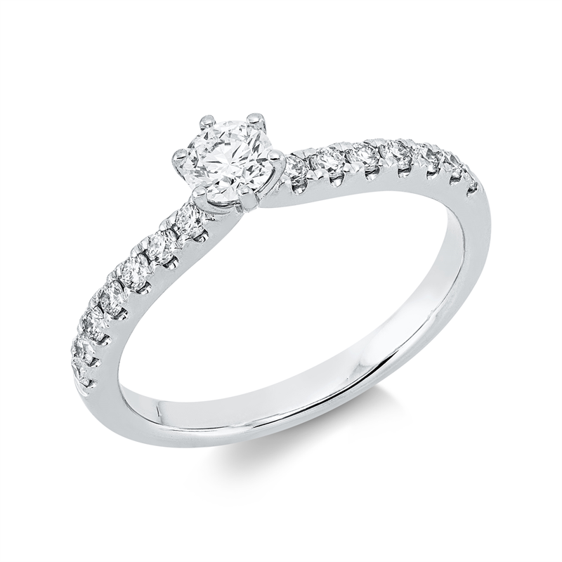 Ring 6er-Krappe 18 kt WG