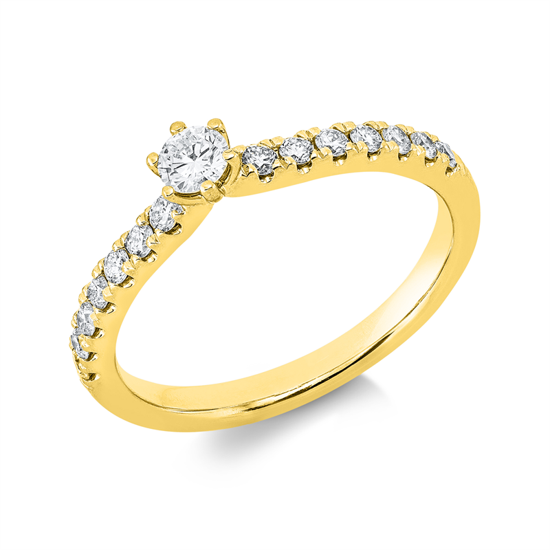 Ring 4er-Krappe 14 kt GG