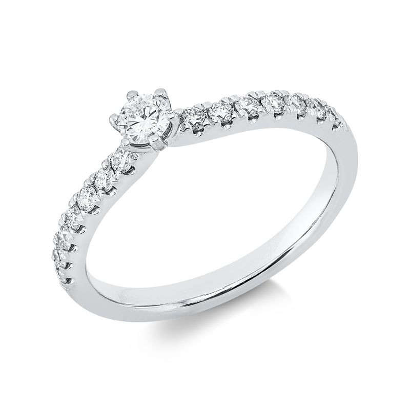 Ring 6er-Krappe 18 kt WG