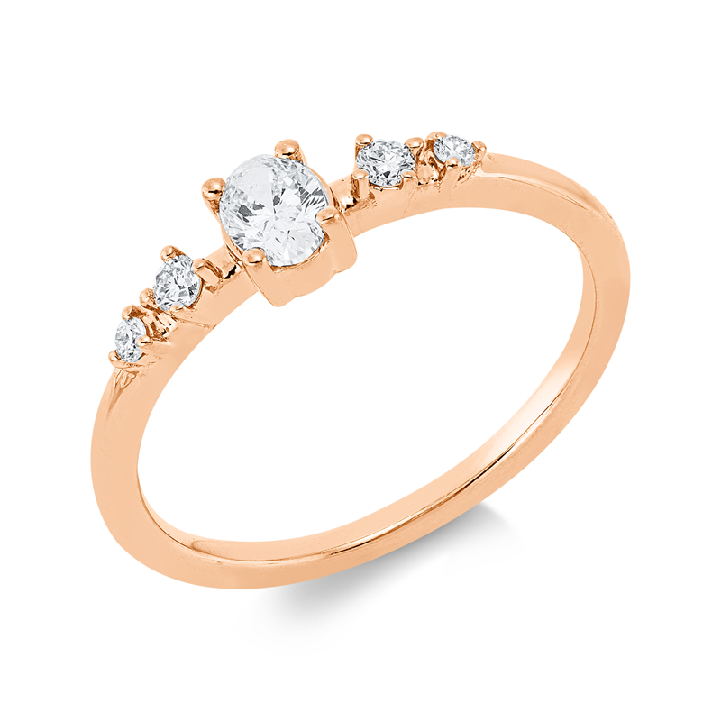 Ring 4er-Krappe 18 kt RG