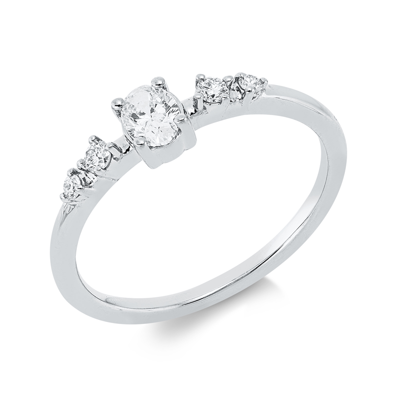 Ring 4er-Krappe 18 kt WG
