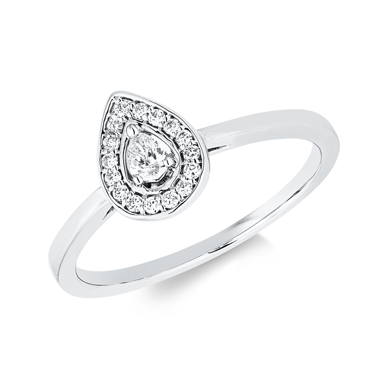 Ring 18 kt WG Tropfen