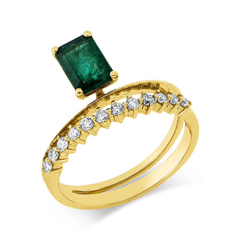 Ring 4er-Krappe 18 kt GG