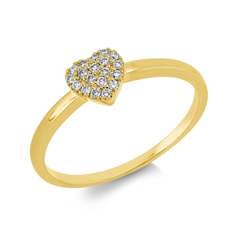 Ring 18 kt GG Herz