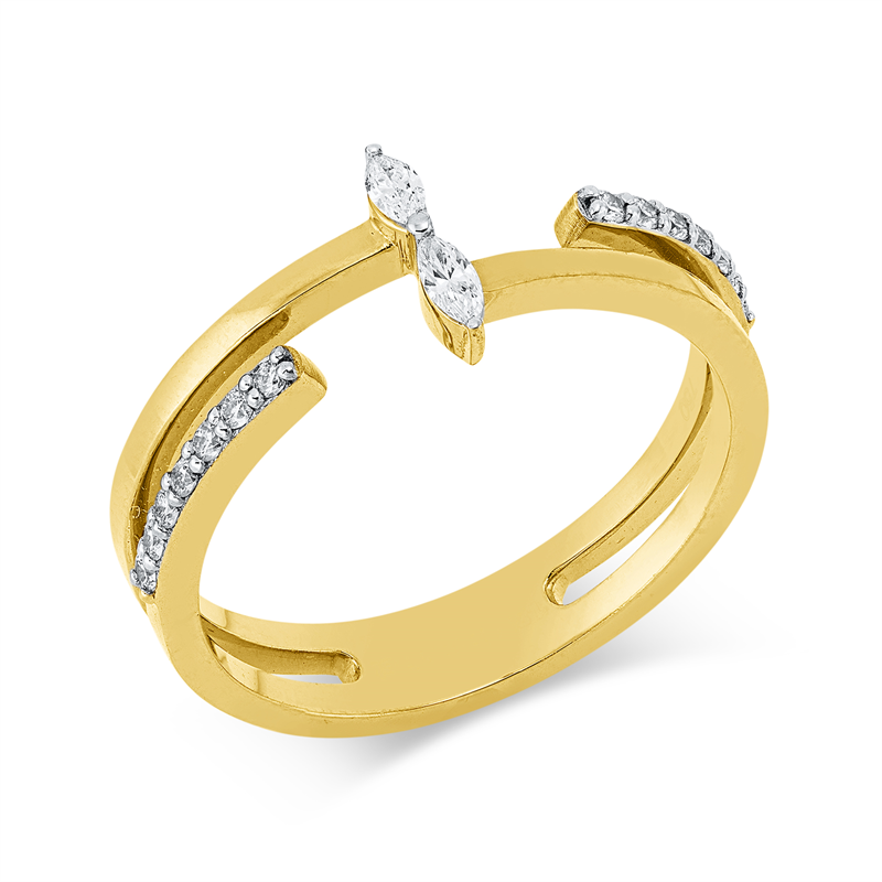 Ring 18 kt GG+WG