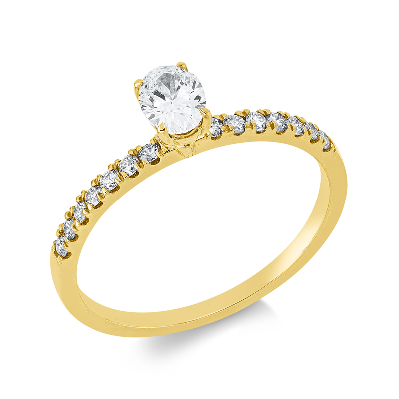 Ring 4er-Krappe 18 kt GG