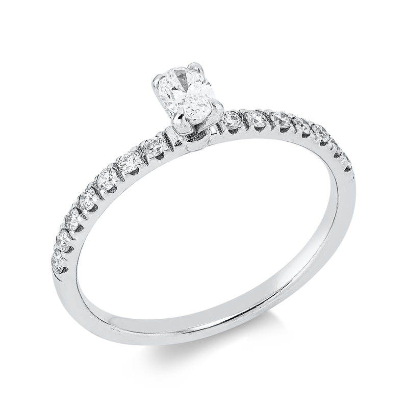 Ring 4er-Krappe 18 kt WG