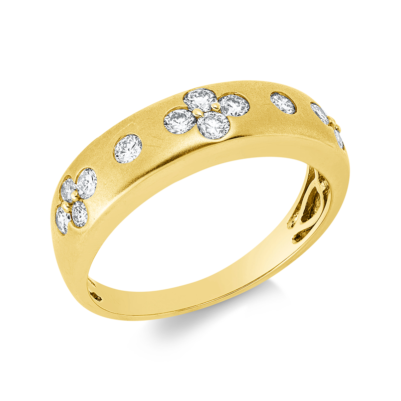 Ring 18 kt GG, mattiert
