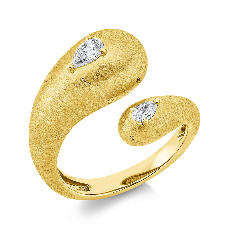 Ring 18 kt GG, mattiert