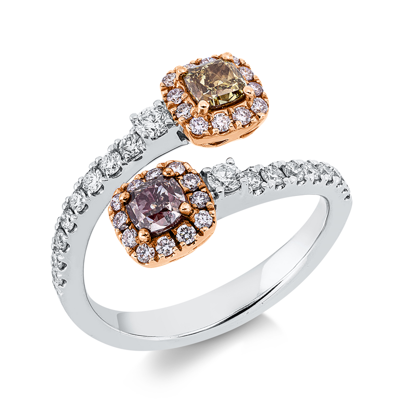 Ring 18 kt WG+GG+RG