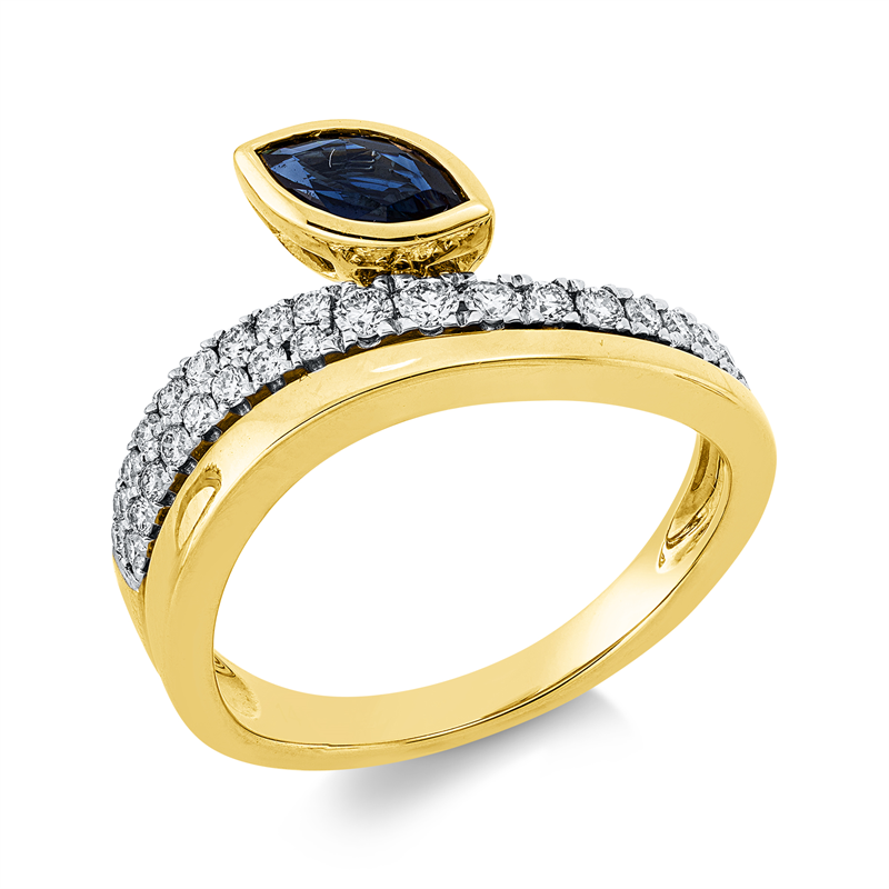 Ring 14 kt GG+WG