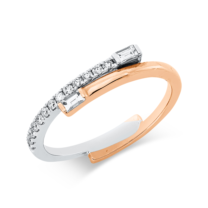 Ring 18 kt RG+WG