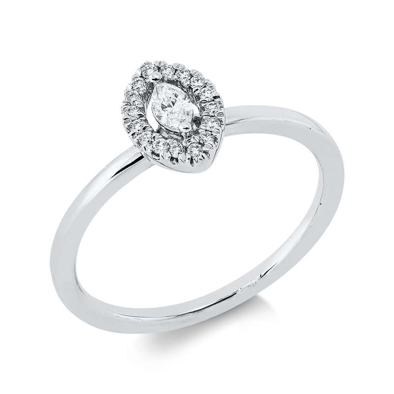 Ring 2er-Krappe 18 kt WG