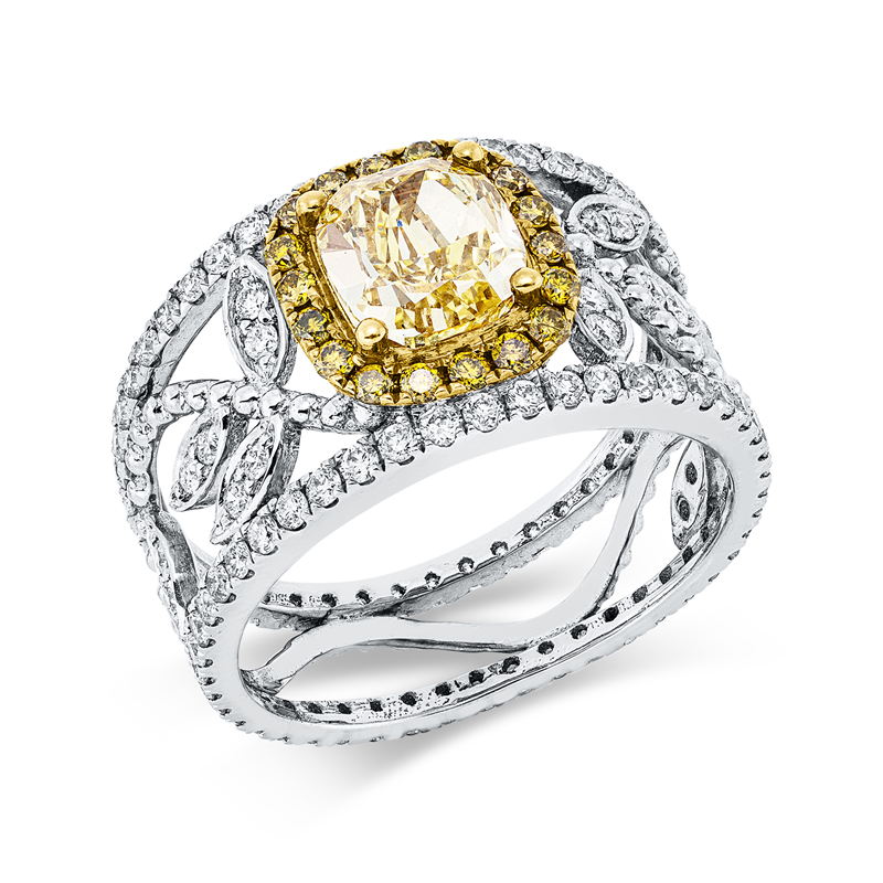Ring 18 kt WG+GG