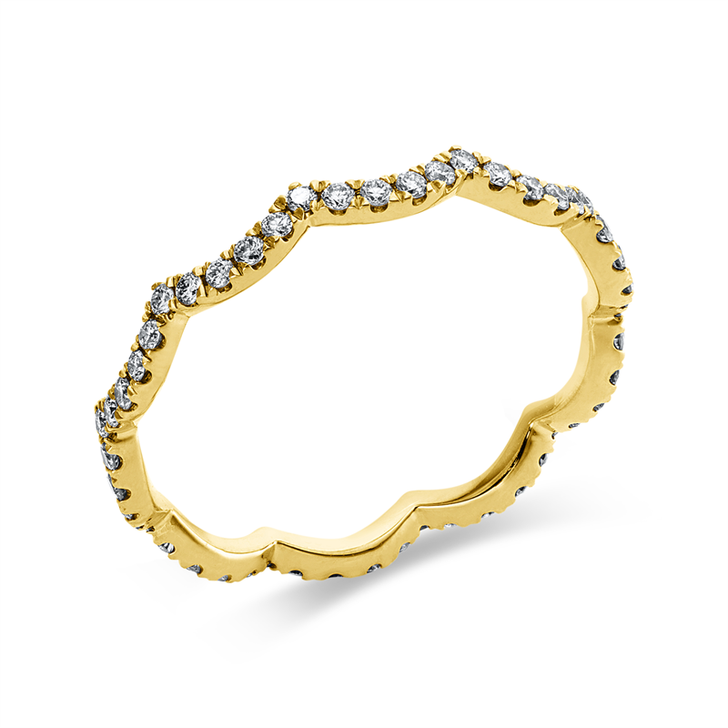 Ring 14 kt GG, shank slightly wider