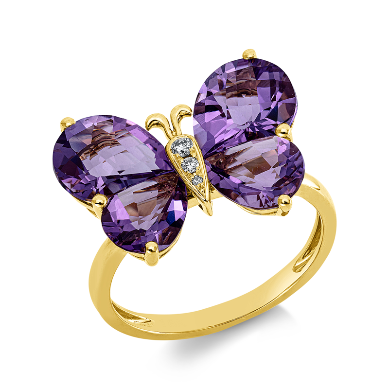 Ring 18 kt GG Schmetterling