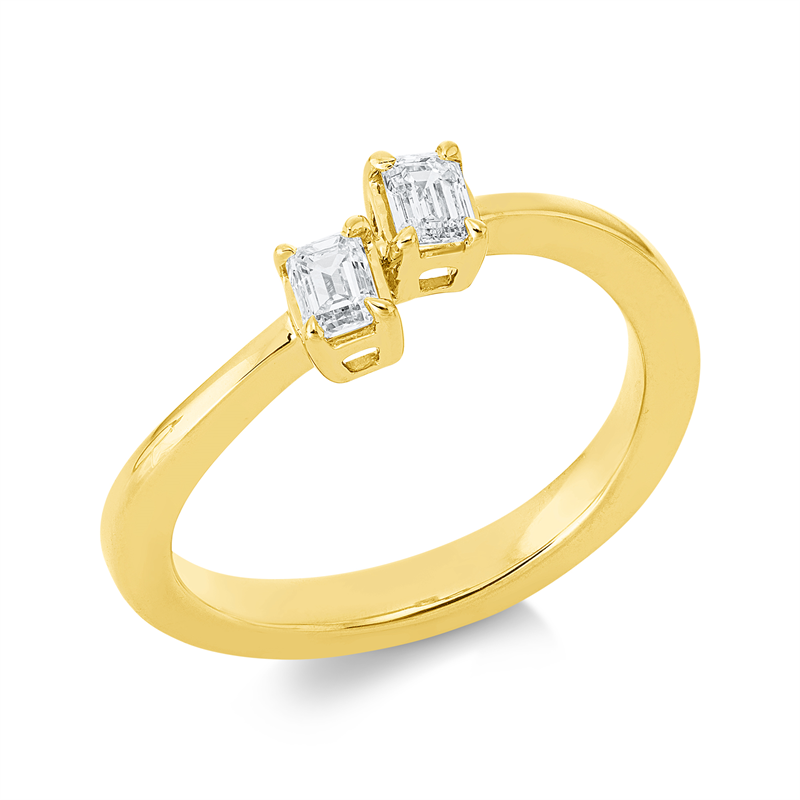 Ring 4er-Krappe 18 kt GG