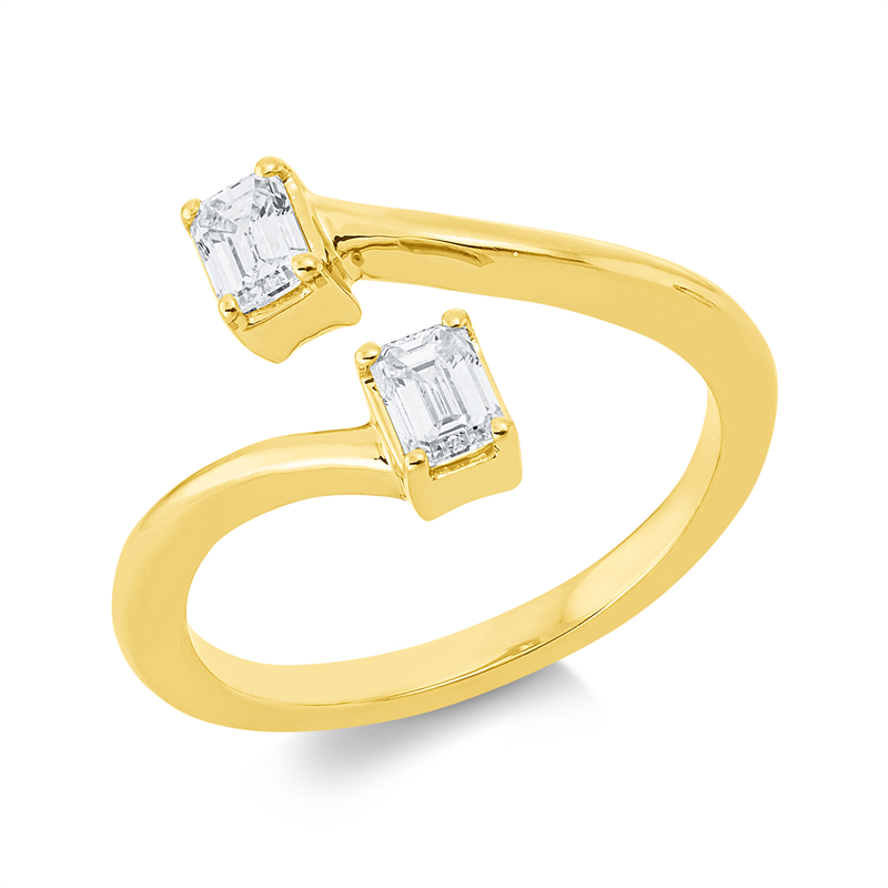 Ring 4er-Krappe 18 kt GG